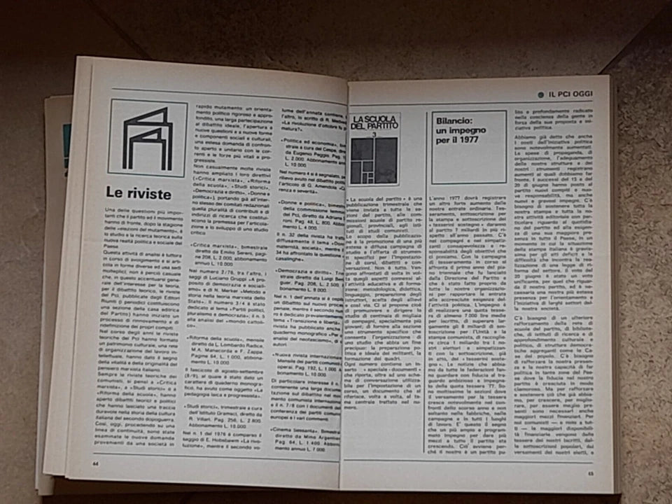 ALMANACCO PCI '77. AA.VV. FRATELLI SPADA EDITORIALE - ROMA. 1° EDIZIONE 1977.