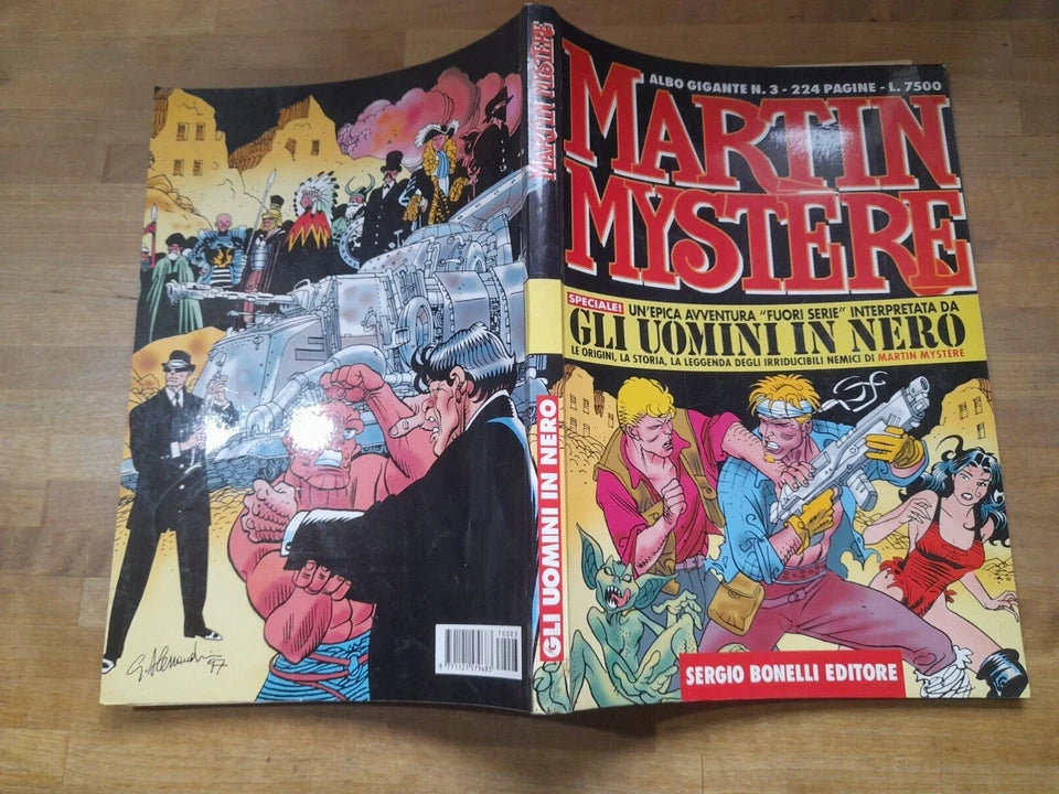 ALBO GIGANTE N.3 MARTIN MYSTERE. GLI UOMINI IN NERO. SERGIO BONELLI EDITORE 1997.