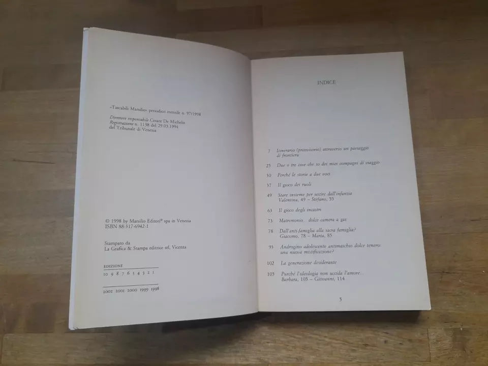 AMATI AMANTI. MARISA RUSCONI. LIBERAZIONE SESSUALE E NUOVE COPPIE. MARSILIO EDITORI. COLLANA: TASCABILI MARSILIO 97 / COSTUME. 1° EDIZIONE 1998.