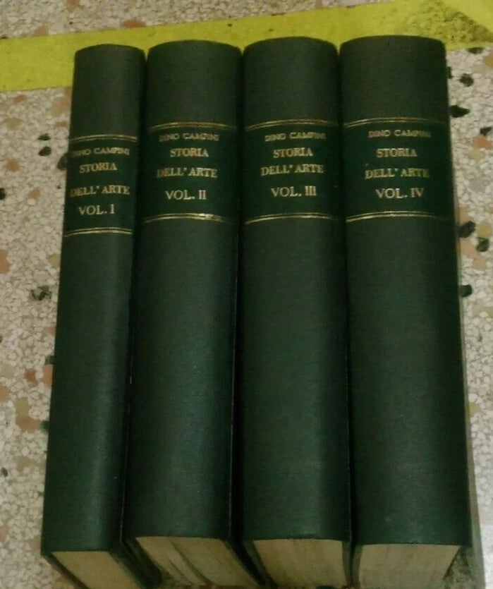 STORIA DELL'ARTE. DINO CAMPINI. 4 VOLUMI. EDIZIONI LIBRARIE ITALIANE-MILANO. ILLUSTRATO. ANNI '60.