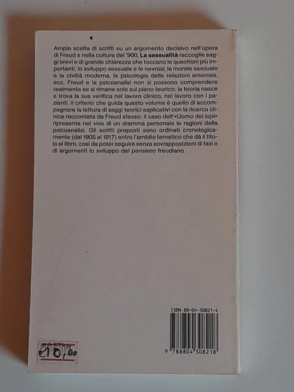 LA SESSUALITA'. SIGMUND FREUD. MONDADORI EDITORE, 1988. 3° EDIZIONE OSCAR SAGGI 126.