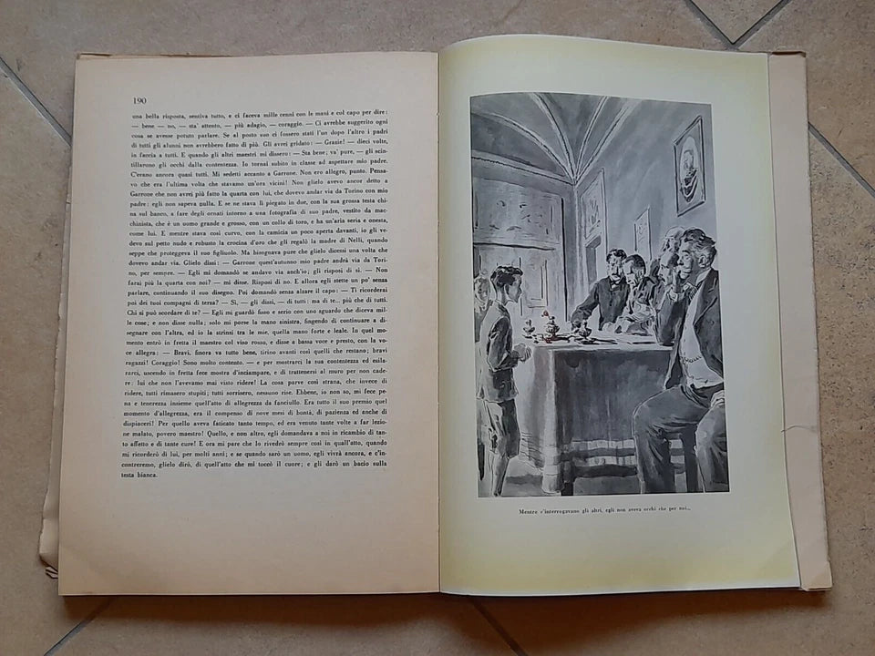 CUORE. EDMONDO DE AMICIS. GARZANTI EDITORE. EDIZIONE PER IL CENTENARIO DELLA NASCITA. 5° EDIZIONE 1952. ILLUSTRAZIONI A COLORI E IN B/N.