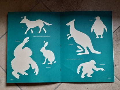 WILD ANIMALS PUNCH-OUT STENCILS. J. E. CYMERMAN. DOVER PUBLICATIONS, INC., NEW YORK. 1° EDIZIONE INGLESE 1994.