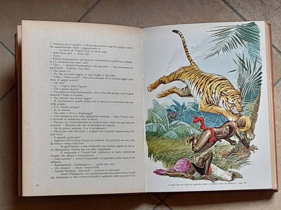 I MISTERI DELLA JUNGLA NERA. EMILIO SALGARI. EDITRICE LE STELLE. RISTAMPA 1975. COLLANA: I LIBRI D'ORO
