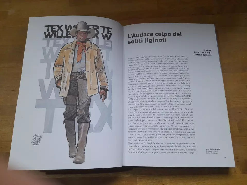 L'AUDACE BONELLI. L'AVVENTURA DEL FUMETTO ITALIANO.  MOSTRA 2010-2011. NAPOLI COMICON E SERGIO BONELLI EDITORE.