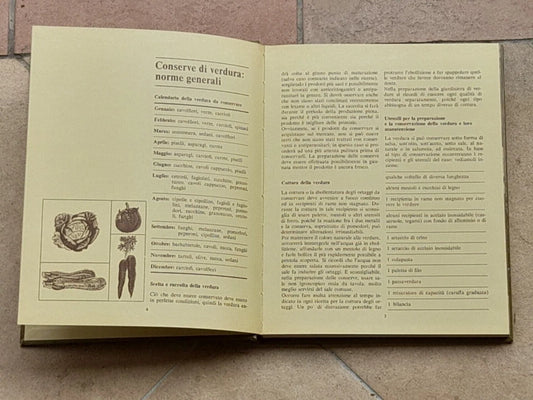 VERDURE SOTTOVETRO. ANGELO SORZIO. F.LLI FABBRI EDITORI.  CONSERVATUTTO. 4° RISTAMPA 1976.