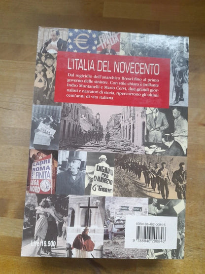 L'ITALIA DEL NOVECENTO. INDRO MONTANELLI - MARIO CERVI. EDIZIONE SU LICENZA RCS SUPER POCKET. RISTAMPA 1999. COLLANA: SUPERPOCKET GRANDI BEST-SELLER DA GRANDI EDITORI.