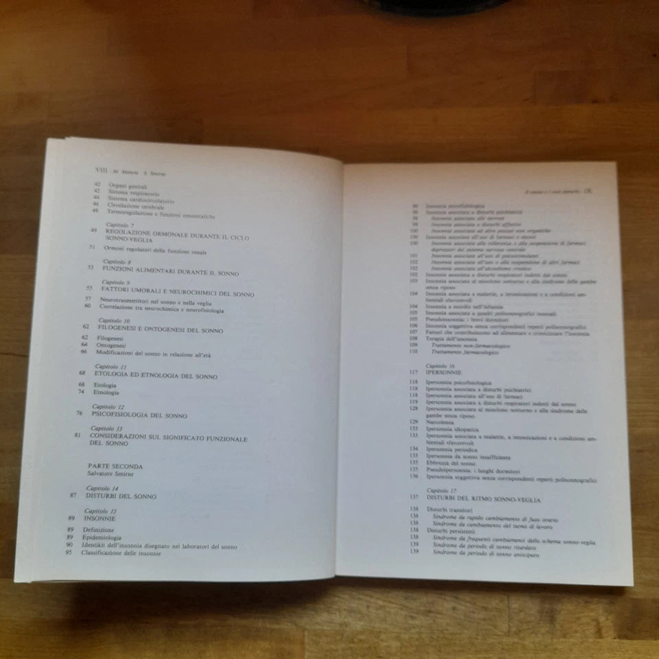 IL SONNO E I SUOI DISTURBI. FISIOLOGIA, CLINICA E TERAPIA. MAURO MANCIA - SALVATORE SMIRNE. RAFFAELLO CORTINA EDITORE 1985. COLLANA: SYNTHESIS.