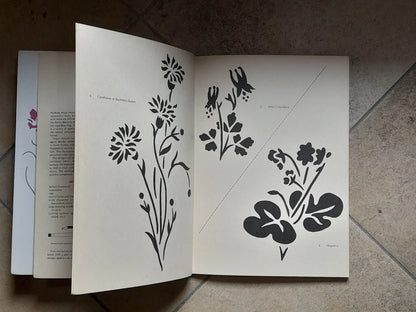 WILDFLOWERS CUT & STENCILS. 52 FULL-SIZE STENCILS. CELESTE PLOWDEN. DOVER PUBLICATIONS, INC., NEW YORK.  1 ° EDIZIONE 1992.