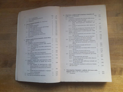 PERCORSI FEMMINILI LAVORO, FORMAZIONE E FAMIGLIA NEL LAZIO. AA.VV. FRANCO ANGELI EDITORE. RISTAMPA 1988. COLLANA: ISFOL - STRUMENTI E RICERCHE.