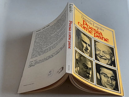 POESIA COME IL PANE. DAVIDE LAJOLO. RIZZOLI EDITORE. 2° EDIZIONE 1973. COLLANA: INCONTRI E SAGGI.