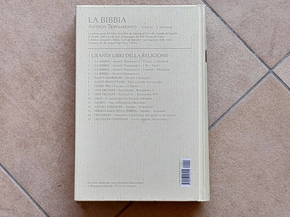 LA BIBBIA ANTICO TESTAMENTO. GENESI - 2 SAMUELE. DIEGO MANETTI - STEFANO ZUFFI. RISTAMPA MONDADORI 2006. COLLANA: I GRANDI LIBRI DELLA RELIGIONE. EDIZIONE SPECIALE PER TV SORRISI E CANZONI.