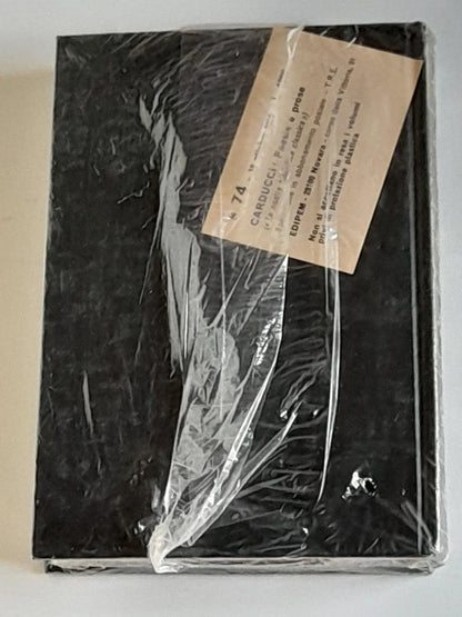 POESIE E PROSE CARDUCCI. EDIPEM 1974. COLLANA: LA NOSTRA BIBLIOTECA CLASSICA IN 100 VOLUMI, N. 74. 1° EDIZIONE, 18 OTTOBRE 1974.