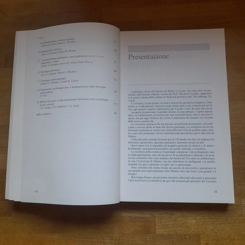 CARDIOLOGIA CLINICA DELL'ANZIANO. R.J. LUCHI. RAFFAELLO CORTINA EDITORE. 1° EDIZIONE 1991. COLLANA DI MEDICINA E GERIATRIA.