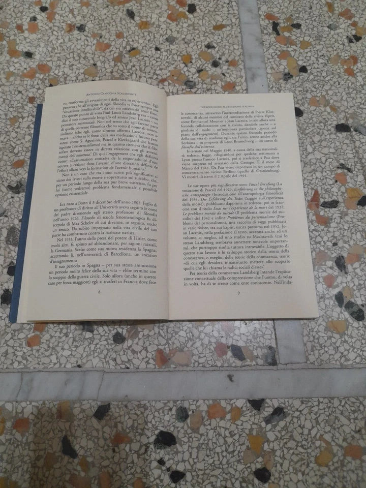 TEORIA SOCIOLOGICA DELLA CONOSCENZA. PAUL-LOUIS LANDSBERG. IPERMEDIUM LIBRI. COLLANA: MICROLOGIE 1. RISTAMPA 2003.