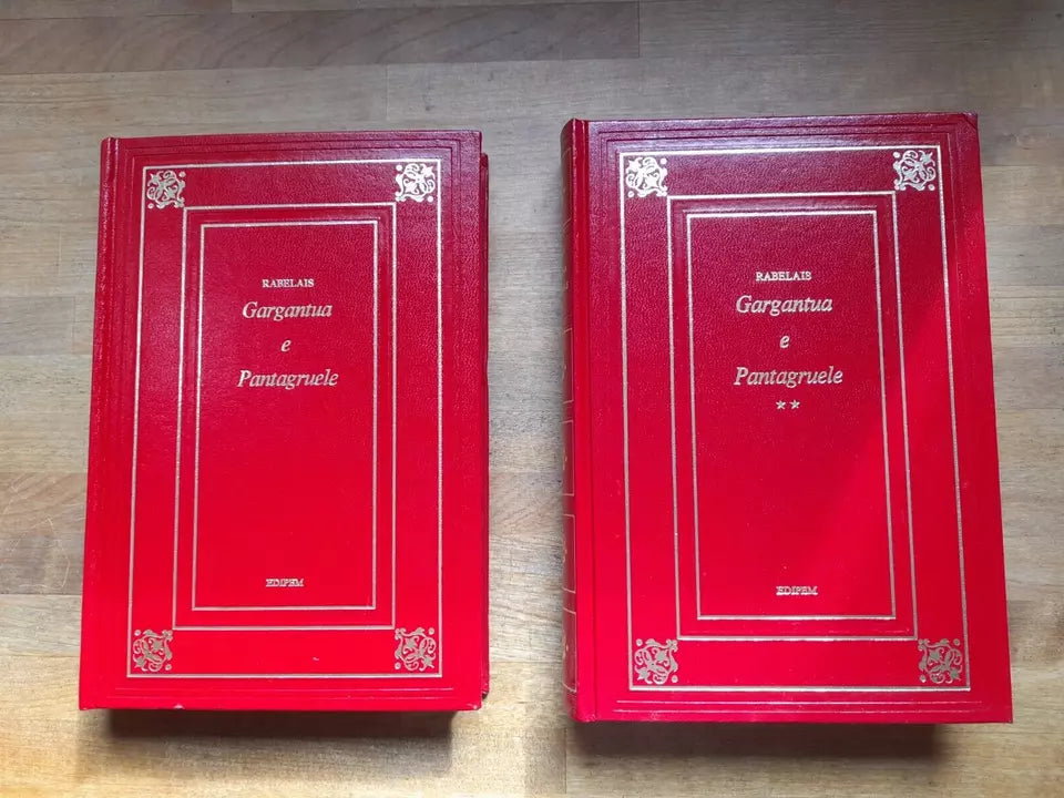 GARGANTUA E PANTAGRUELE. 2 VOLUMI. FRANCOIS RABELAIS. EDIPEM EDIZIONI. RISTAMPA 1974. VOLUMI 80-81. COLLANA: LA NOSTRA BIBLIOTECA CLASSICA IN CENTO VOLUMI.