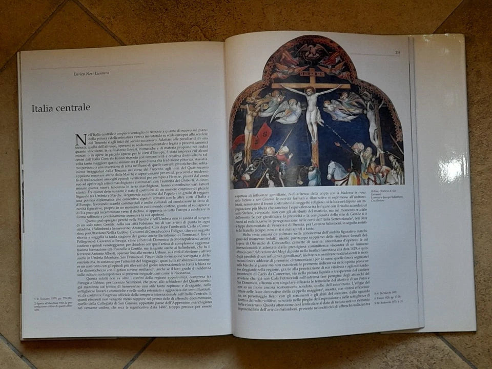 PITTURA MURALE IN ITALIA DAL TARDO DUECENTO AI PRIMI DEL QUATTROCENTO. MINA GREGORI. EDIZIONE FUORI COMMERCIO RISERVATA AL GRUPPO SAN PAOLO, OTTOBRE 1995. COLLANA: PITTURA MURALE IN ITALIA.