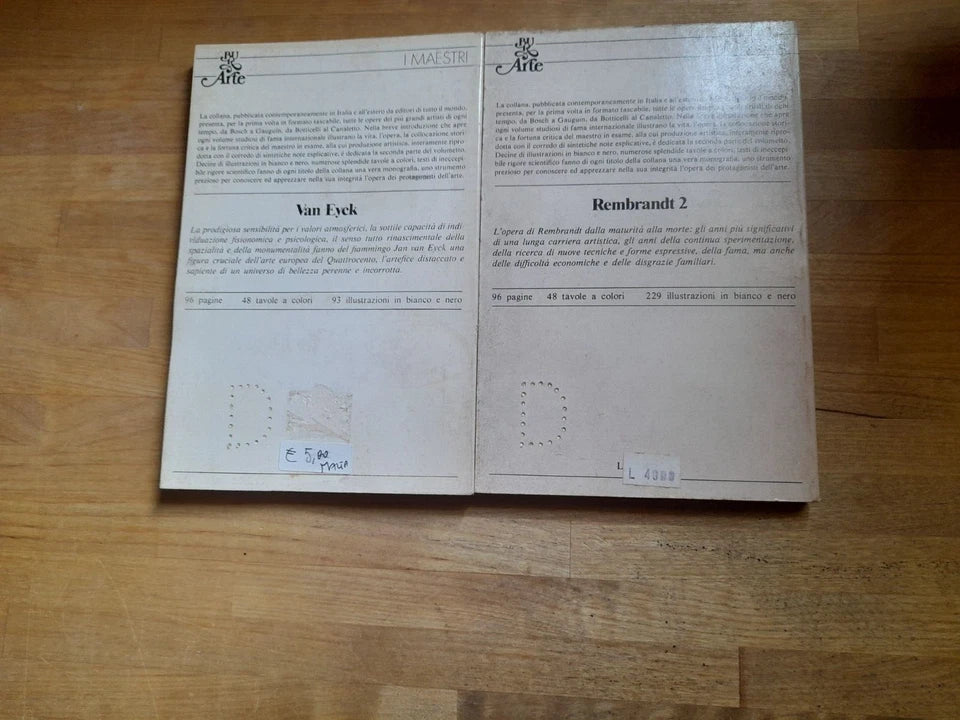 I MAESTRI BUR ARTE. LOTTO DI 4 VOLUMI: WATTEAU-GRUNEWALD-REMBRANDT 2 - VAN EYCK. TUTTI I DIPINTI. 1° EDIZIONE: 1980-'81-'82