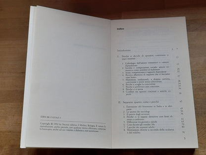 QUANDO L'AMORE FINISCE. DONATA FRANCESCATO. SOCIETA' EDITRICE IL MULINO. COLLANA: IL MULINO/CONTEMPORANEA 53. 1° EDIZIONE 1992.