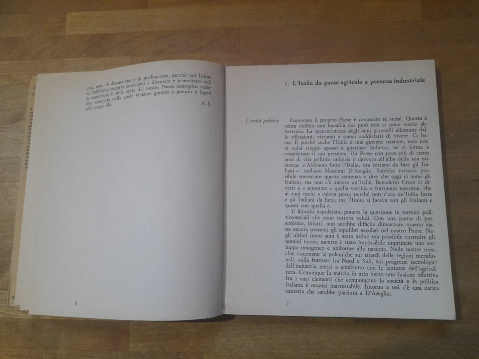 COME SI VIVE IN ITALIA OGGI. ANTONIO SPINOSA. CAPPELLI EDITORE. RISTAMPA 1969. COLLANA: IO SO TU SAI.