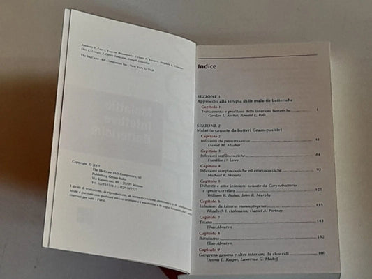 MALATTIE INFETTIVE BATTERICHE. 1° EDIZIONE 2009. AA.VV. MCGRAW HILL. COLLANA: POCKET SERIES