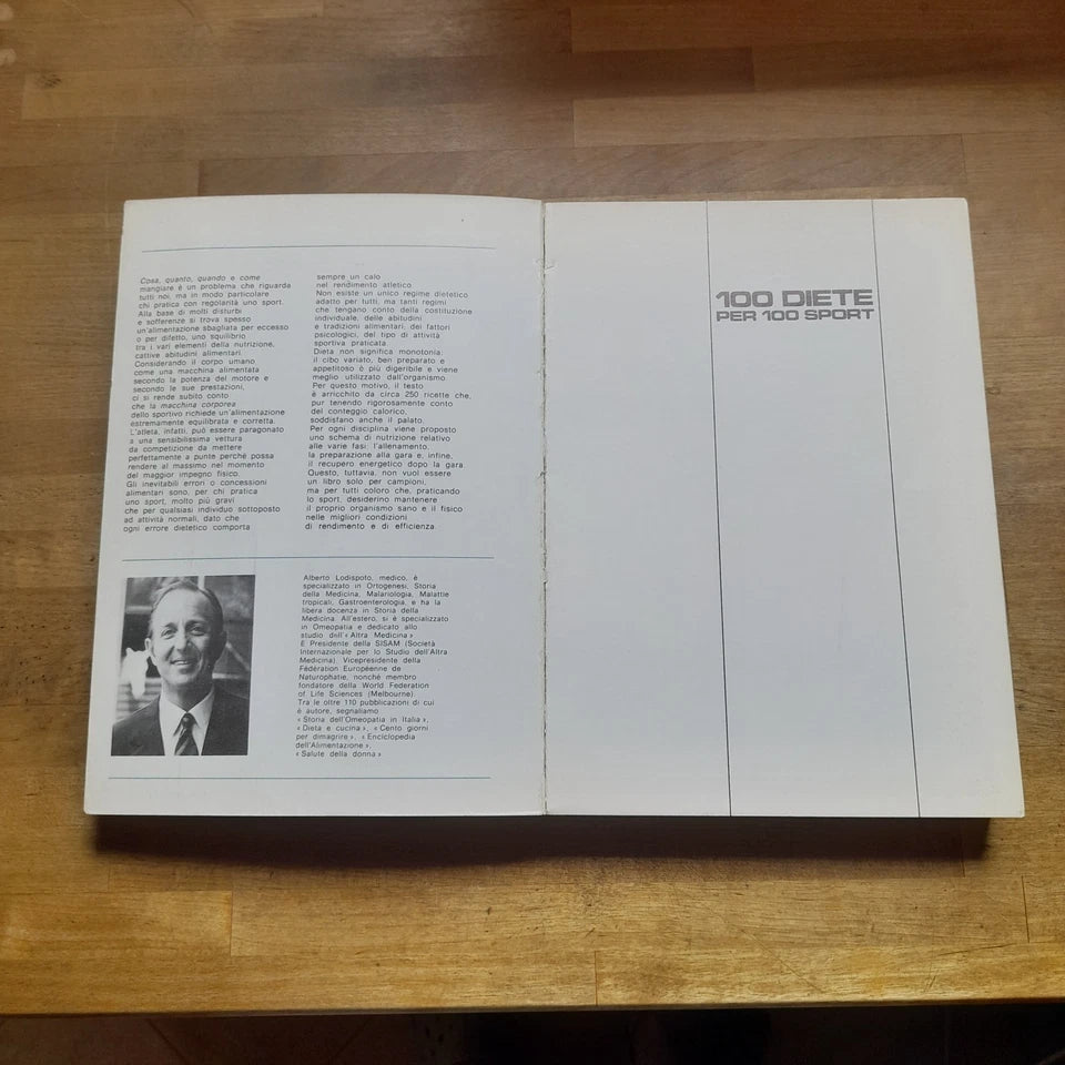 100 DIETE PER 100 SPORT. ALBERTO LODISPOTO. CURCIO EDITORE 1976. COLLANA: IL SAPERE CHE CI RIGUARDA.