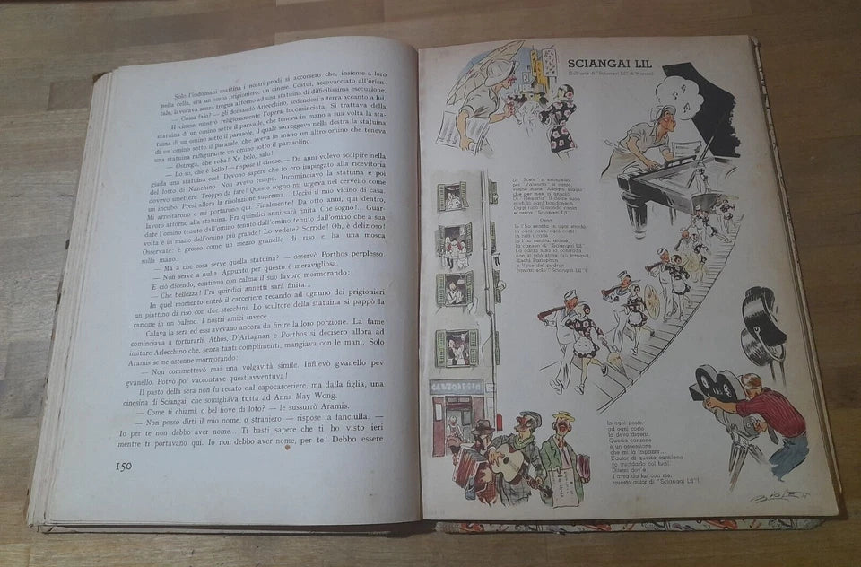 I 4 MOSCHETTIERI. ANGELO NIZZA E RICCARDO MORBELLI. PERUGINA BUITONI EDITORI. ILLUSTRAZIONI: ANGELO BIOLETTO.  4° EDIZIONE 1936.