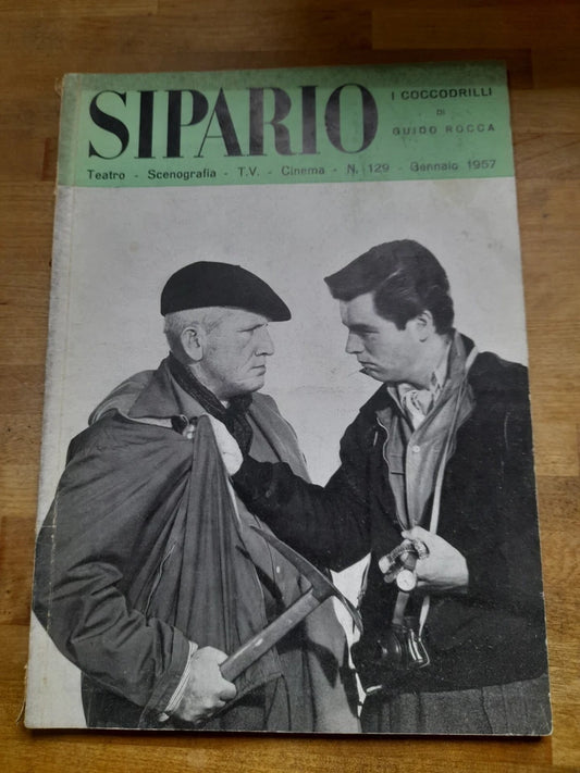 SIPARIO. RIVISTA DI TEATRO - SCENOGRAFIA - T.V. CINEMA. GENNAIO 1957. N. 129.