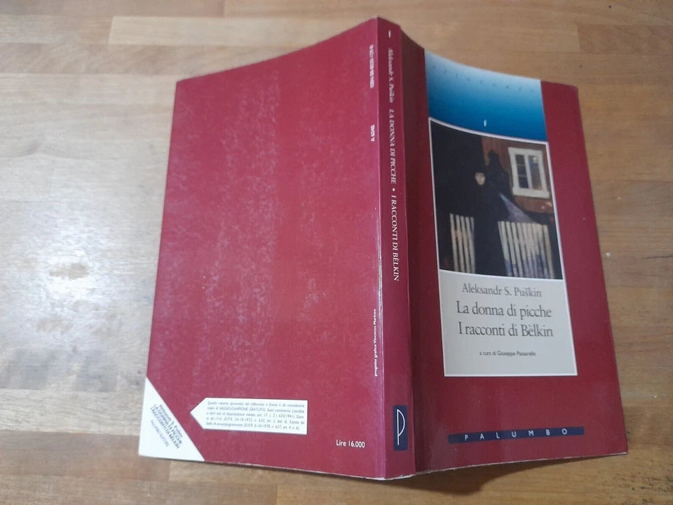 LA DONNA DI PICCHE - I RACCONTI DI BÈLKIN. ALEKSANDR S. PUSKIN. PALUMBO EDITORE. RISTAMPA 1996. COLLANA: ORIZZONTI 1.