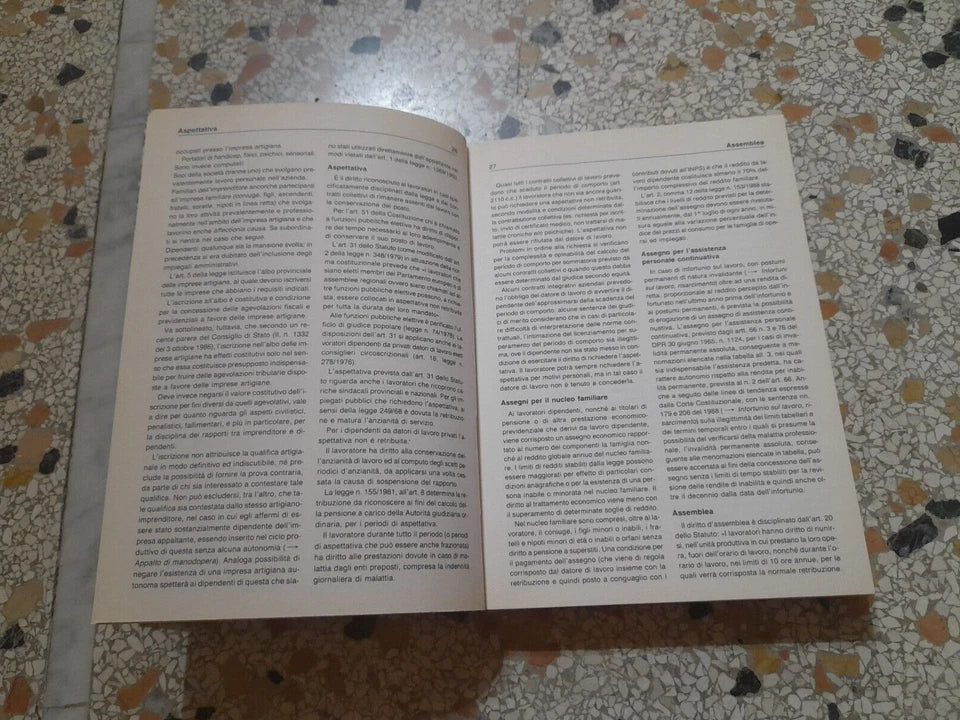 ENCICLOPEDIA DEI DIRITTI DEI LAVORATORI. BRUNO DURANTE - CAMILLO FILADORO. NICOLA TETI EDITORE. 1° EDIZIONE GENNAIO 1991. PRESENTAZIONE DI CARLO SMURAGLIA.