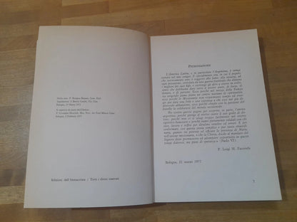 UNA SPERANZA NELLA PAMPA. P. LUIGI M. FACCENDA. EDIZONI DELL'IMMACOLATA. RISTAMPA 1977.