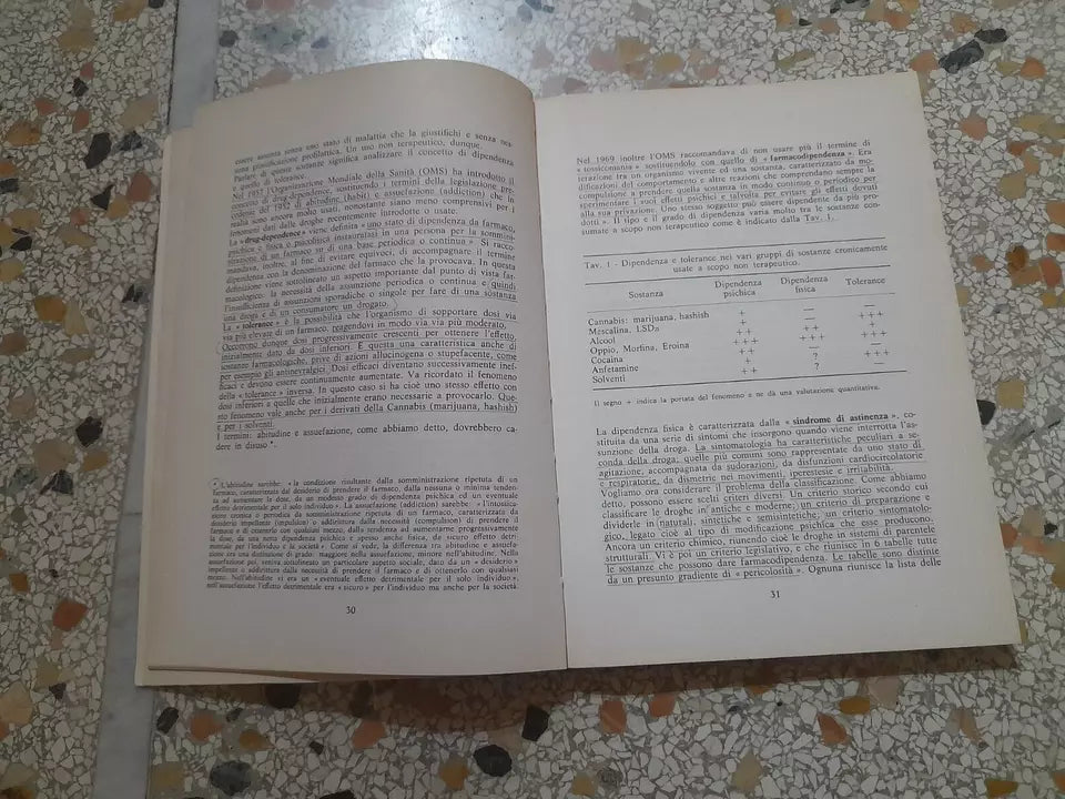 DROGA E SCUOLA UNA PROPOSTA EDUCATIVA. VITTORINO ANDREOLI. MASSON EDITORI. RISTAMPA 1977.