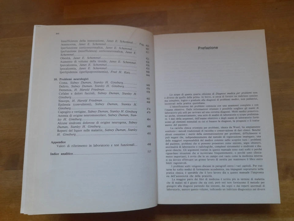 DIAGNOSI MEDICA PER PROBLEMI. H. HAROLD FRIEDMAN. PENSIERO SCIENTIFICO EDITORE. 2° EDIZIONE ITALIANA 1989. COLLANA: I LIBRI CON LA SPIRALE.