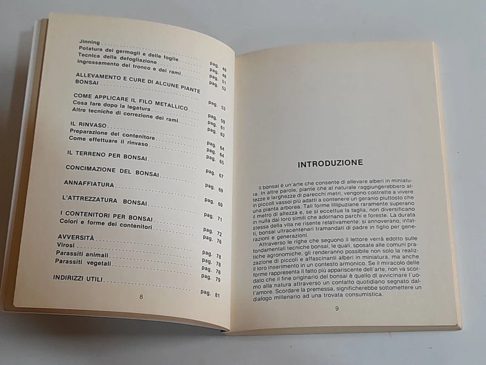 COLTIVIAMO I BONSAI. VANNA TRIDI. OTTAVIANO MISTRAL EDIZIONI. XI EDIZIONE 1990. COLLANA: ORTO,FRUTTETO, GIARDINO / 3.