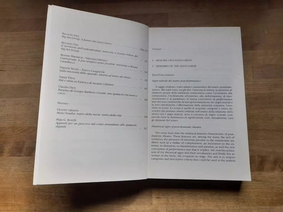 BIBLIOTECA TEATRALE. IL TEATRO DI FINE MILLENNIO. AA.VV. BULZONI EDITORE. RIVISTA BIMESTRALE N. 74-76: APRILE - DICEMBRE 2005.