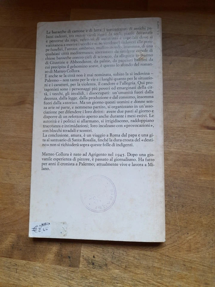 ASSOCIAZIONE INDIGENTI. MATTEO COLLURA. COLLANA: EINAUDI NUOVI CORALLI 243. EINAUDI EDITORE. 1° EDIZIONE 1979.