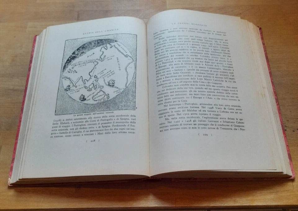 LA STORIA DELL' UMANITA'. SCRITTA ED ILLUSTRATA DA HENRIK W. VAN LOON. BOMPIANI EDITORE.  V° EDIZIONE 1939.