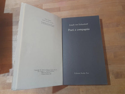 POETI E COMPAGNIA. JOSEPH VON EICHENDORFF. EDIZIONI STUDIO TESI. COLLEZIONE BIBLIOTECA 150.  1° EDIZIONE 1995.