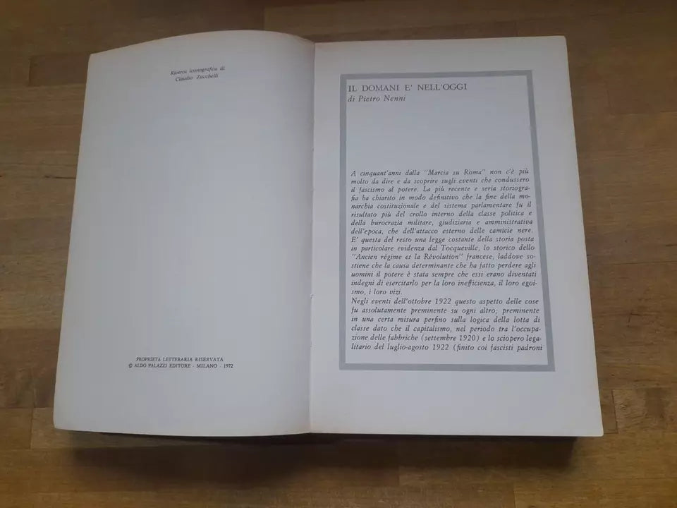 LA LUNGA NOTTE DEL 28 OTTOBRE 1922. GIAN FRANCO VENE'. PALAZZI EDITORE. RISTAMPA 1972. COLLANA: DOCUMENTI DEL NOSTRO TEMPO 18.