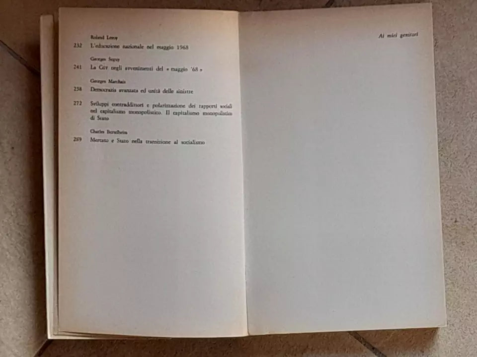 TEORIA E MOVIMENTO NEL PARTITO COMUNISTA FRANCESE 1959-1973. MARCELLO MONTANARI. DE DONATO EDITORE. 1° EDIZIONE 1974. COLLANA: IDEOLOGIA E SOCIETA'.