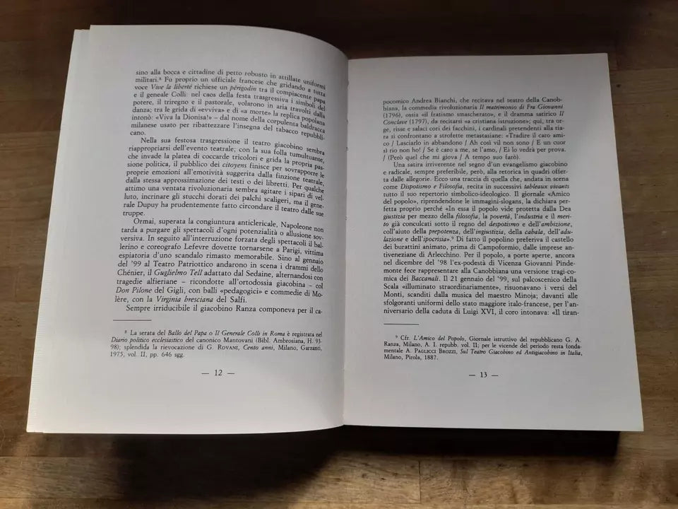 IL TEATRO, IL PANTOMIMO E LA RIVOLUZIONE. LUCIANO BOTTONI. LEO S. OLSCHKI EDITORE. RISTAMPA 1990. COLLANA: SAGGI DI "LETTERE ITALIANE" XL.