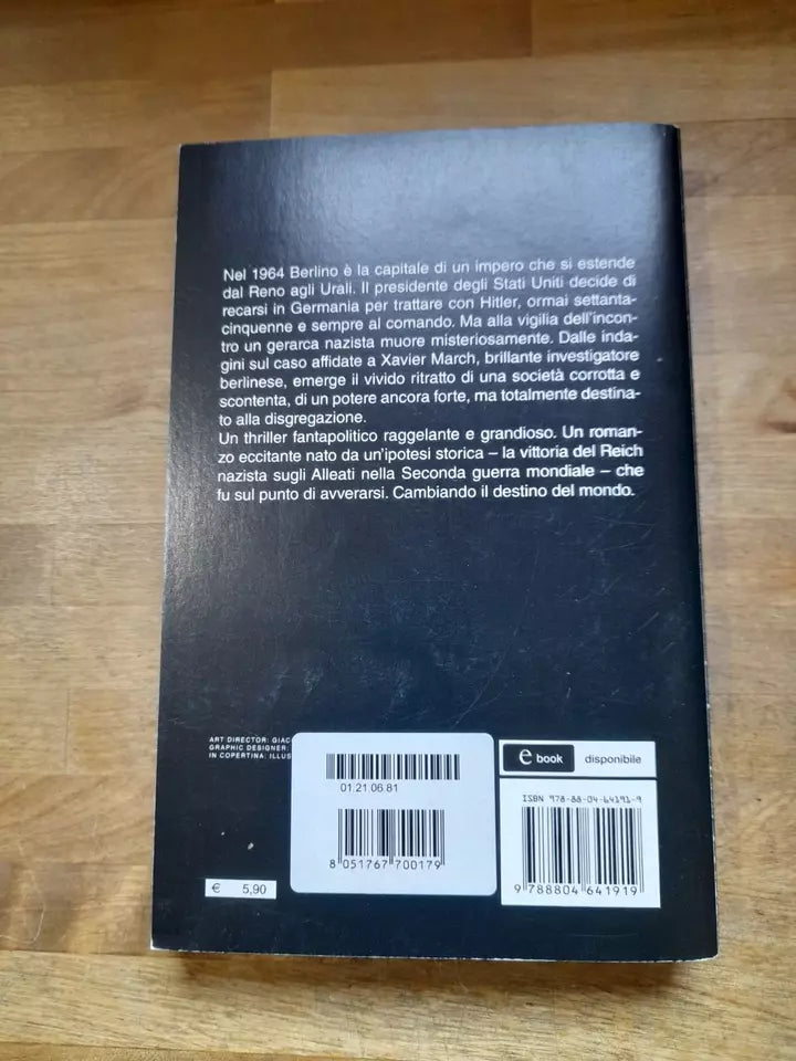 FATHERLAND. ROBERT HARRIS. MONDADORI EDITORE. EDIZIONE SPECIALE SMART COLLECTION 2014.