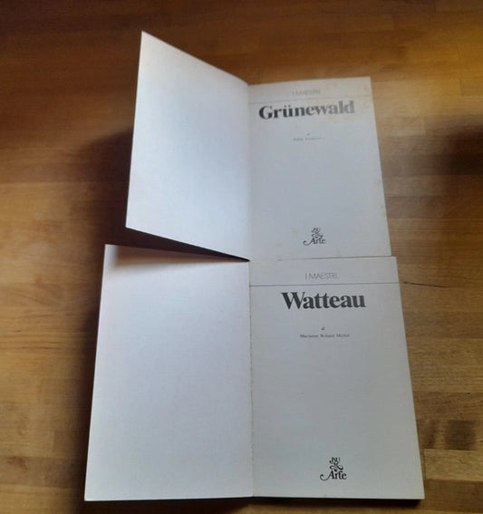 I MAESTRI BUR ARTE. LOTTO DI 4 VOLUMI: WATTEAU-GRUNEWALD-REMBRANDT 2 - VAN EYCK. TUTTI I DIPINTI. 1° EDIZIONE: 1980-'81-'82