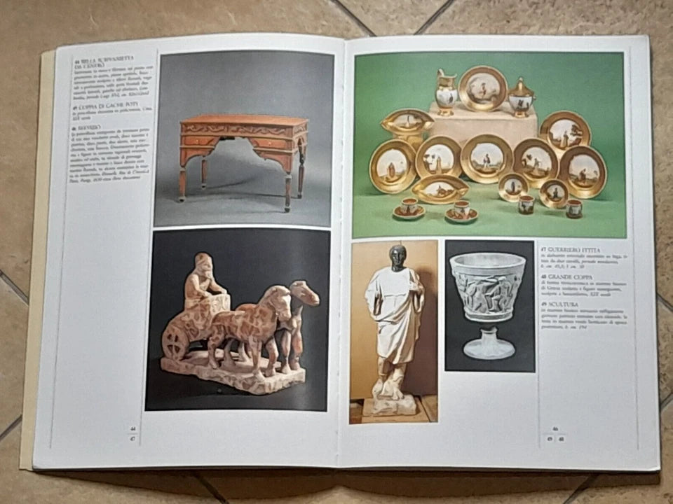 MOBILI ITALIANI ED EUROPEI, OGGETTI D'ARTE, MARMI, ARAZZI, MAIOLICHE, PORCELLANE. AA.VV. 1987.
