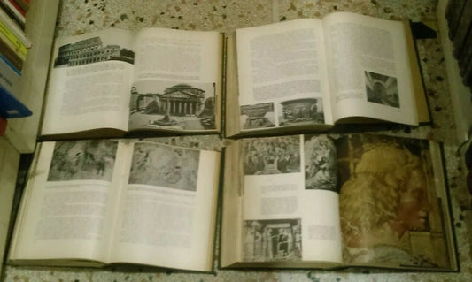 STORIA DELL'ARTE. DINO CAMPINI. 4 VOLUMI. EDIZIONI LIBRARIE ITALIANE-MILANO. ILLUSTRATO. ANNI '60.