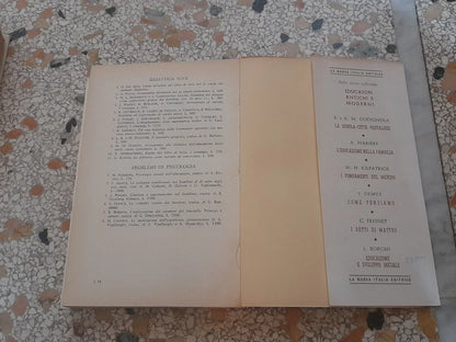 INSEGNAMENTO E APPRENDIMENTO NELLA SCUOLA PER L'INFANZIA. EMILY G. HUME. "LA NUOVA ITALIA" EDITRICE. 1° EDIZIONE DICEMBRE 1962. COLLANA: EDUCATORI ANTICHI E MODERNI CLXXI.