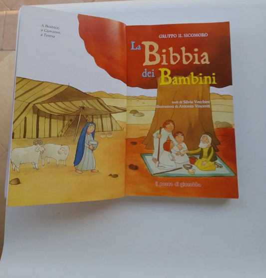 LA BIBBIA DEI BAMBINI. TESTI DI SILVIA VECCHINI. GRUPPO IL SICOMORO. IL POZZO DI GIACOBBE EDITRICE. RISTAMPA 2010.