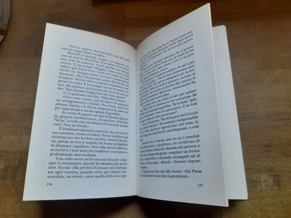 LA BELLA VITA MARCELLO MASTROIANNI RACCONTA. ENZO BIAGI. ERI RIZZOLI EDITORE. 1° EDIZIONE 1996.