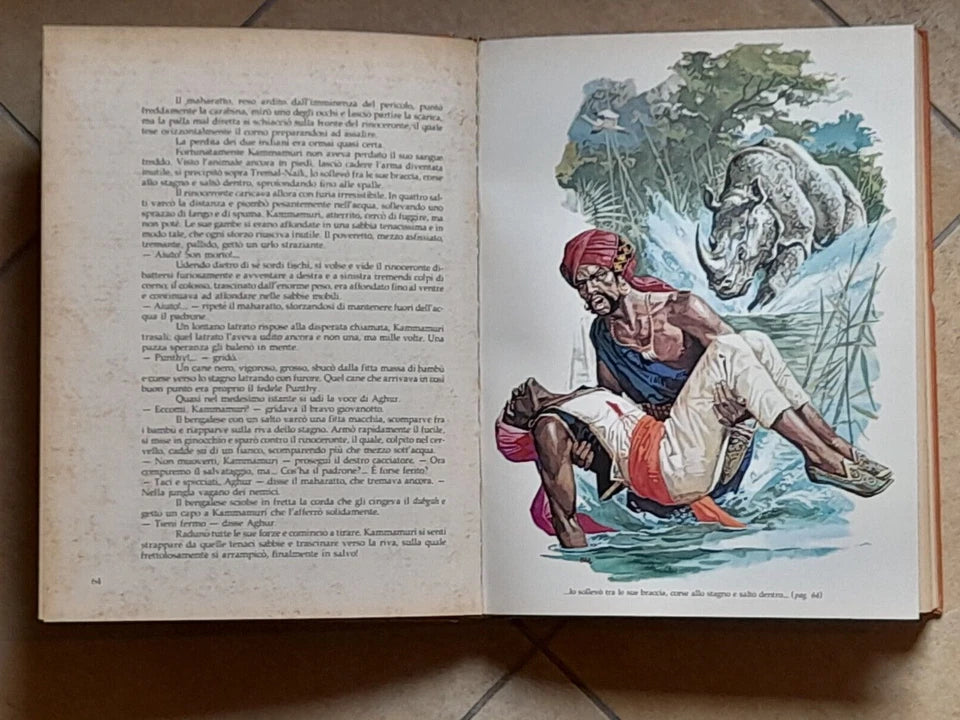 I MISTERI DELLA JUNGLA NERA. EMILIO SALGARI. EDITRICE LE STELLE. RISTAMPA 1975. COLLANA: I LIBRI D'ORO