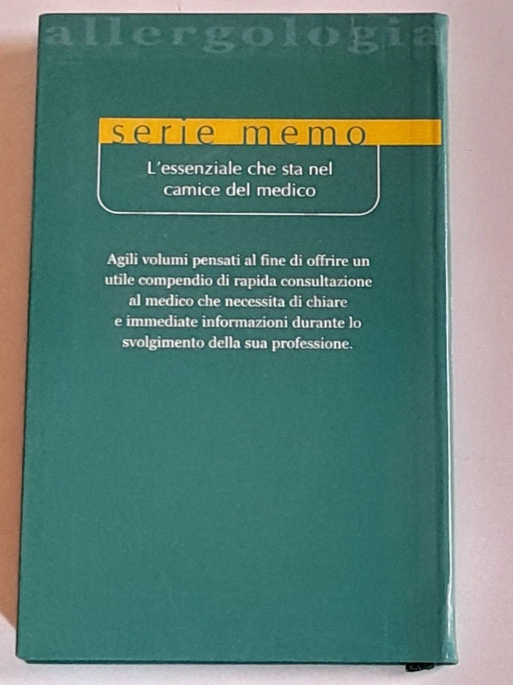 MEMO ALLERGOLOGIA. PALMIERI - FIORINI - RINALDI. SELECTA MEDICA EDITRICE. 1° EDIZIONE 2002. COLLANA: SERIE MEMO.